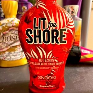 Lit for shore tanning bed lotion